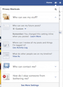 Facebook’s New Easy Navigation | Who can see my stuff | COSO Media
